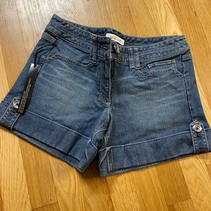 NWT White House Black Market Jean Shorts, Sz 4